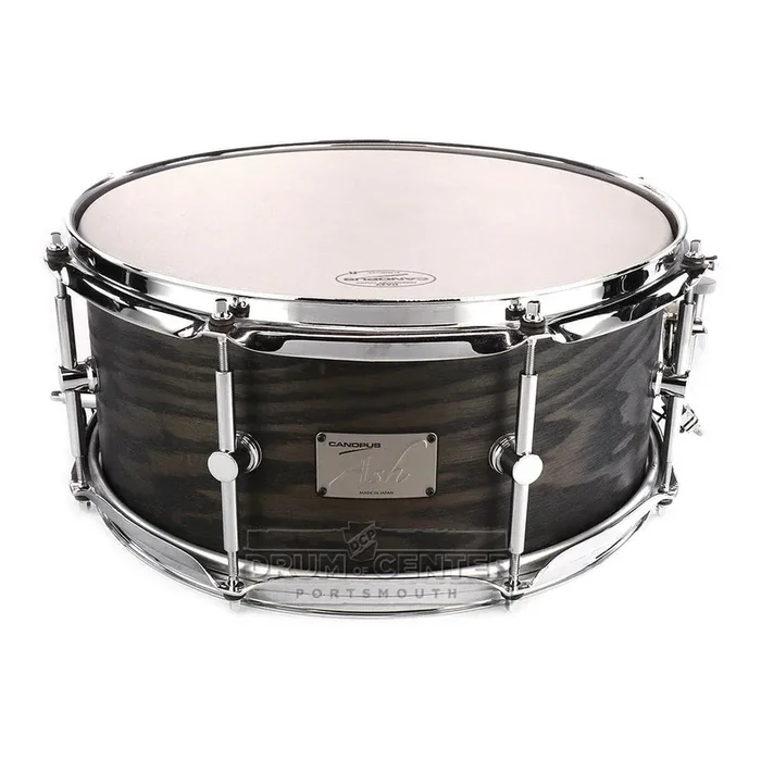 Canopus Ash Snare Drum 14×6.5 Blackish Ash Oil