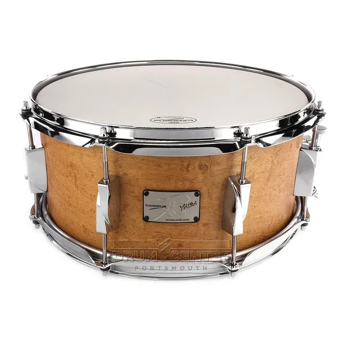 Canopus Yaiba Maple Snare Drum 14×6.5 Antique Natural Matte Lacquer