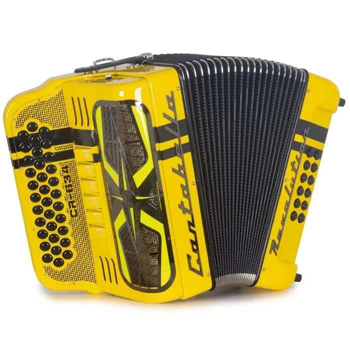 Cantabella Revolution 634 Accordion 6 Switch FBE-EAD Yellow