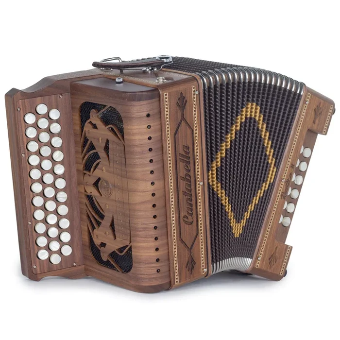 Cantabella Rustica II Accordion No Switch FBE Wood with Black Grill