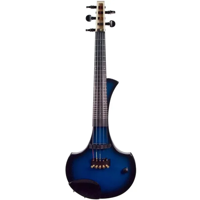 Cantini Earphonic Violon électrique fretté à 5 cordes avec MIDI Bleu/noir Sunburst