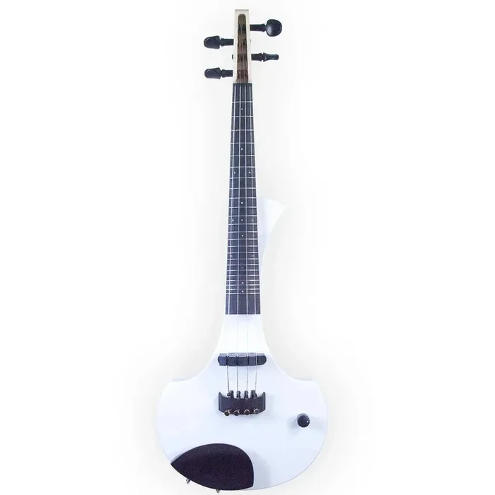 Cantini Earphonic Violon électrique fretté avec MIDI Blanc