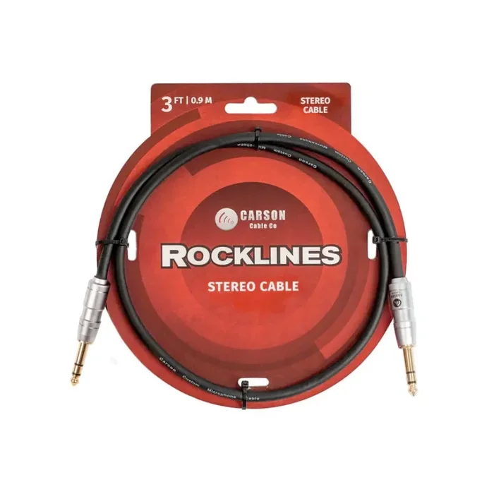 Carson Rocklines TRS to TRS Balanced Audio Cable – 3ft