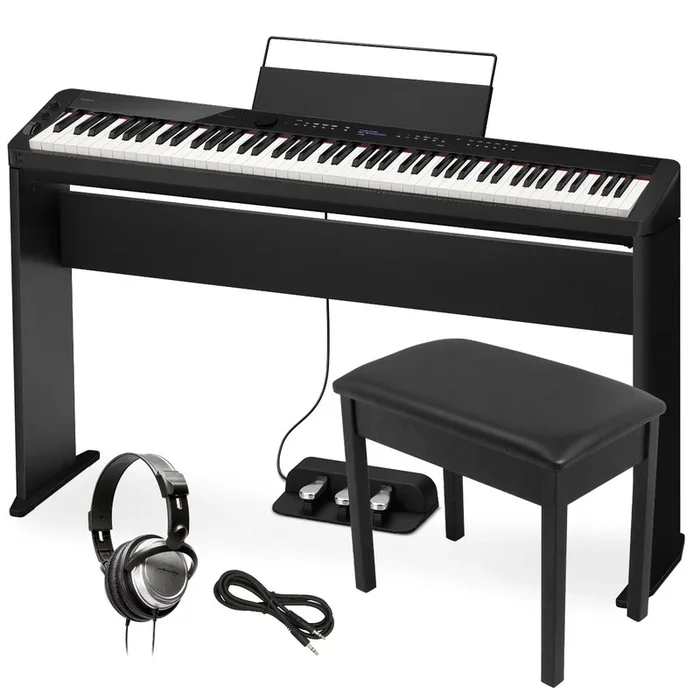 Casio PX-S3100 Digital Piano – Black COMPLETE HOME BUNDLE