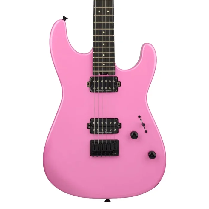 Charvel Mod Plus SD1 HH HT Electric Guitar, Ebony Fingerboard – Platinum Pink