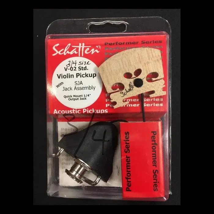 Chevalet de micro pour violon Schatten de taille 3/4 avec assemblage Jack