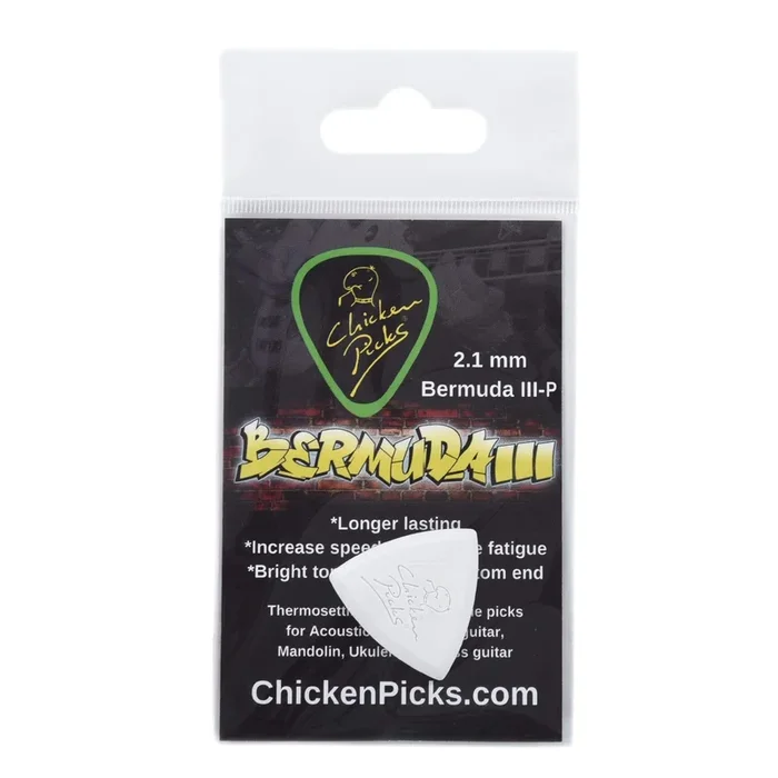 ChickenPicks Bermuda III 2.1mm Guitar Pick 3 Pack Bundle