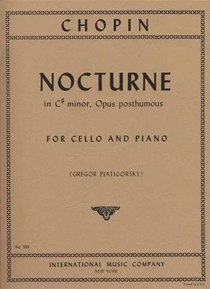 Chopin, Frederick (Piatagorsky) Nocturne in c# minor (cello & piano)