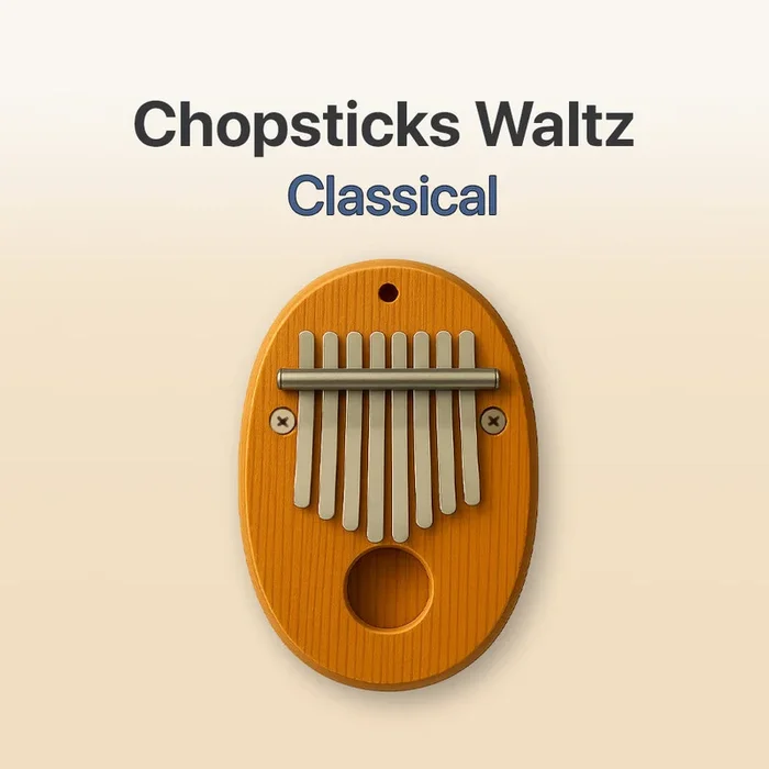 Chopsticks Waltz – 8 Note Pocket Kalimba Tab