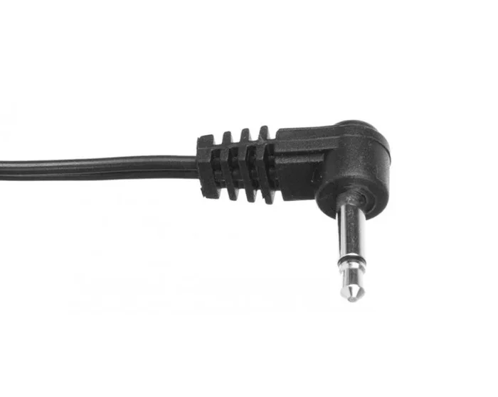 CIOKS 5050 Type 5 – 3,5mm Jack-plug, tip positive, L-shape, 50cm (black)