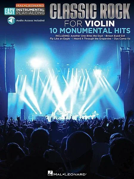 Classic Rock Easy Playalong for Violin with Online Accompaniments