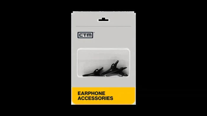 Clip de cable CTM IEM para cinturón o solapa – 3 vías