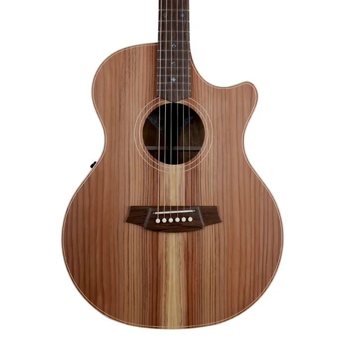 Cole Clark AN2EC-RDBL Grand Auditorium Cutaway – Redwood Blackwood