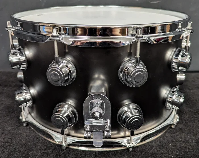 Collectors Series Black Satin over Brass Snare