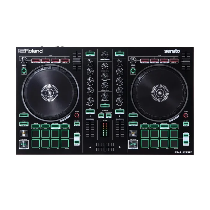 Controlador Serato DJ de 2 Canales Con Caja de Ritmos Roland DJ-202