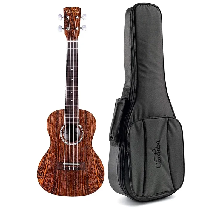 Cordoba 15CB Concert Ukulele Exotic Bogote Bundle W/Gig Bag