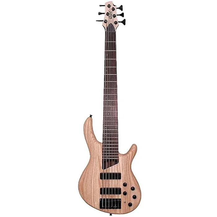 Cort B6 Plus AS-OP 6-String Electric Bass Guitar – Panga Panga Fretboard – Natural