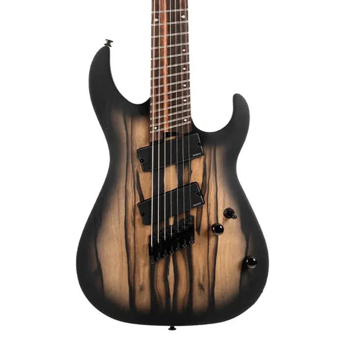 Cort KX507MS Pale Moon 7-String Multi-Scale Guitar – Natural Black Burst