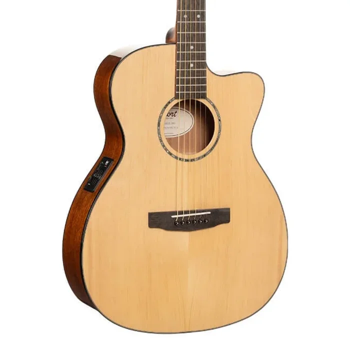 Cort L60CE Spruce Top Cutaway Acoustic Guitar – Natural