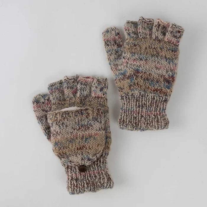 Creamsicle Convertible Mittens – Fingerless Gloves