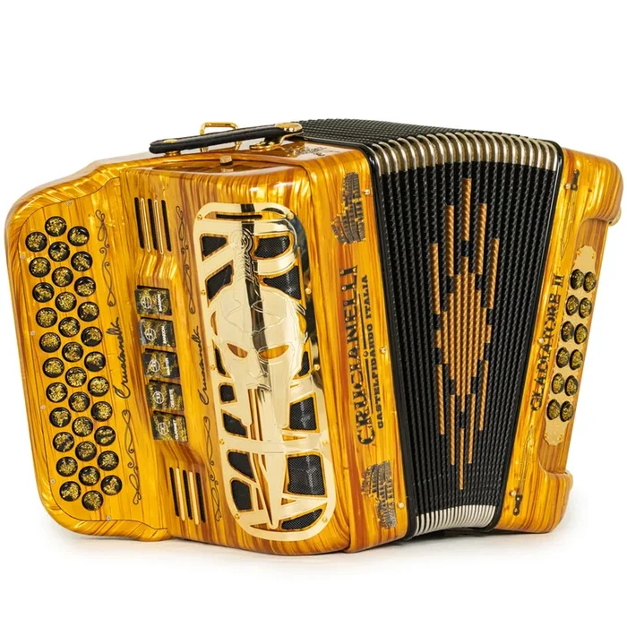 Crucianelli Gladiator II 5 Switch GCF Accordion in Golden Wood