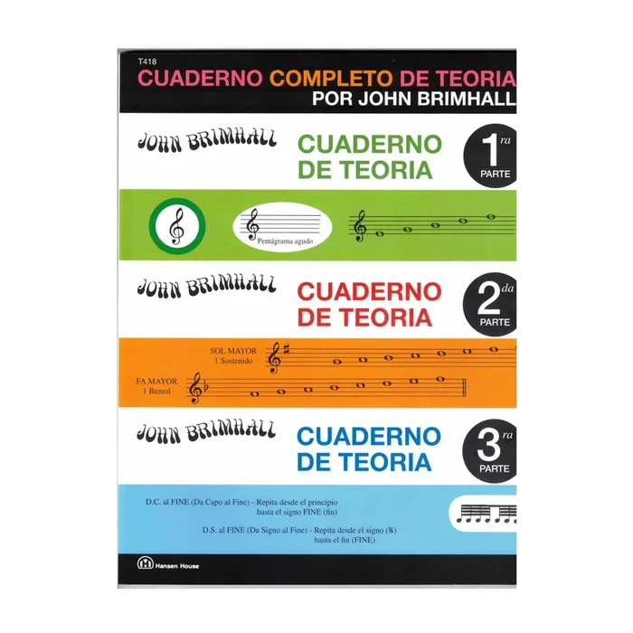 Cuaderno de Teoría 3 en 1 John Brimhall – Versión Grande