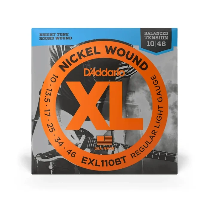 Cuerdas de guitarra eléctrica D’Addario EXL110BT de tensión equilibrada Lite, paquete individual