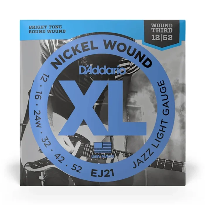 D’Addario – EJ21 – XL Jazz Lite Nickel Wound – Electric Guitar Strings