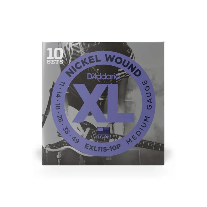 D’Addario – Propack XL Medium Gauge Nickel Wound 11-49 – 10 Pack