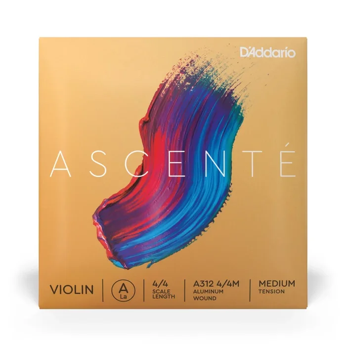 D’Addario Ascenté Violin A String, 4/4 Scale, Medium Tension