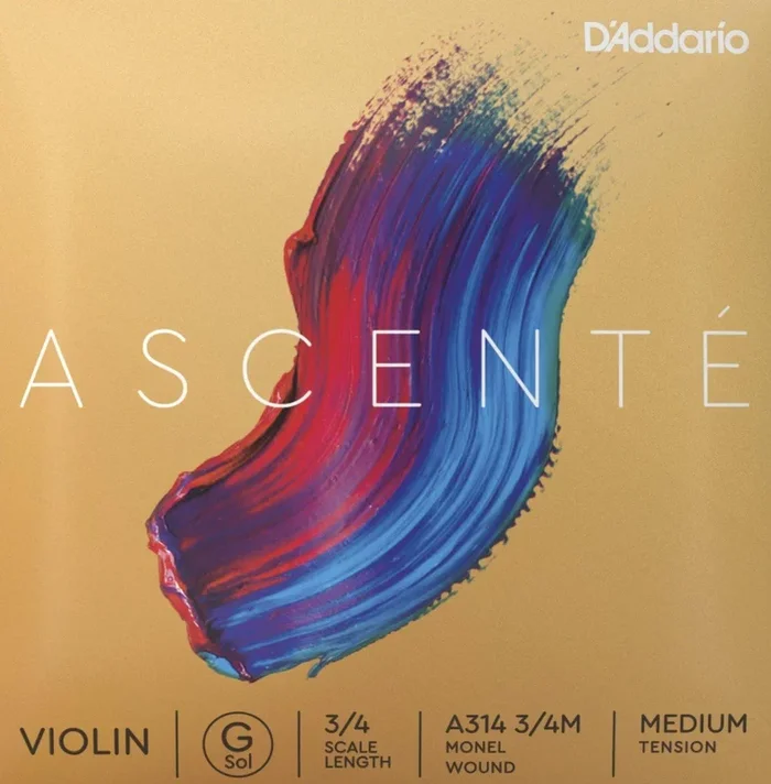 D’Addario Ascente Violin G String 3/4