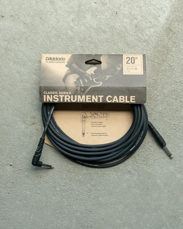 D’Addario CLASSIC SERIES INSTRUMENT CABLE 20′