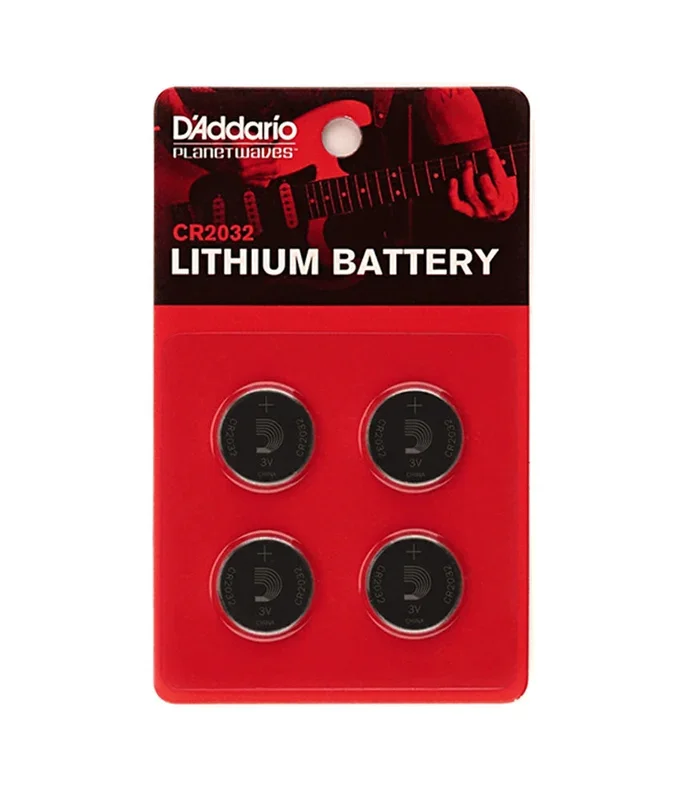 D’Addario CR2032 Lithium Battery – 4 pack
