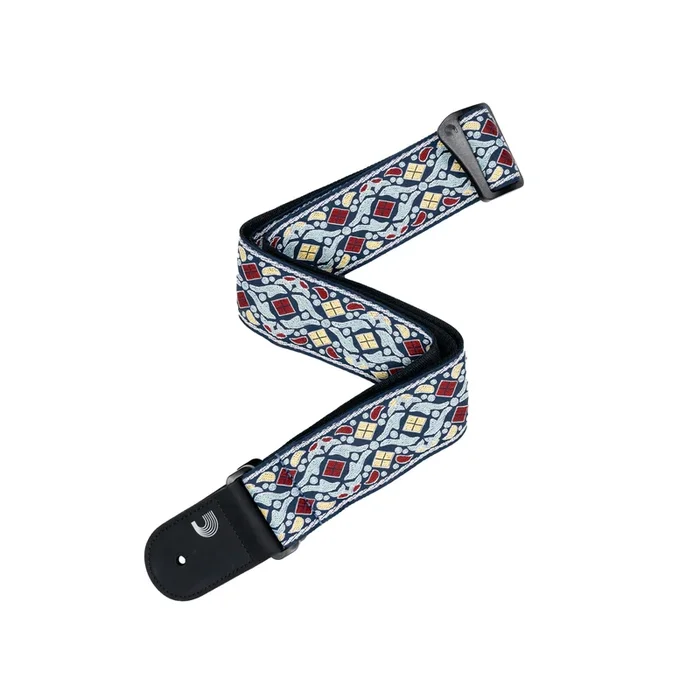D’Addario Eco-Comfort Jacquard Woven Guitar Strap, Navy