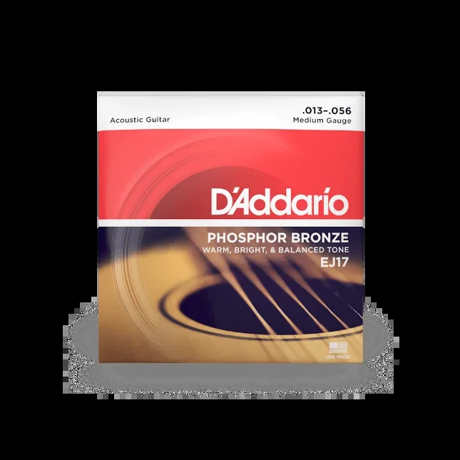D’Addario EJ17 13-56 Medium, Phosphor Bronze Acoustic Guitar Strings