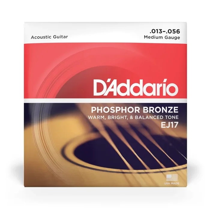 D’Addario EJ17 13-56 Medium Phosphor Bronze