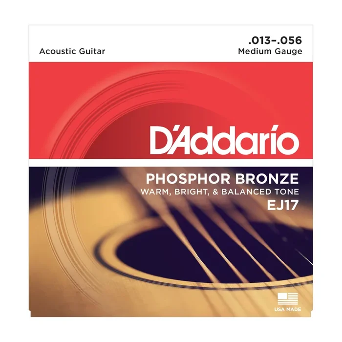 D’Addario EJ17 Phosphor Bronze, Medium, 13-56