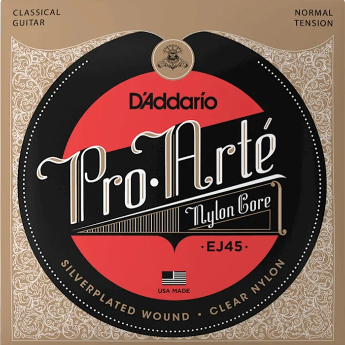 D’Addario EJ45 Pro-Arté Nylon Classical Guitar String Set, Normal