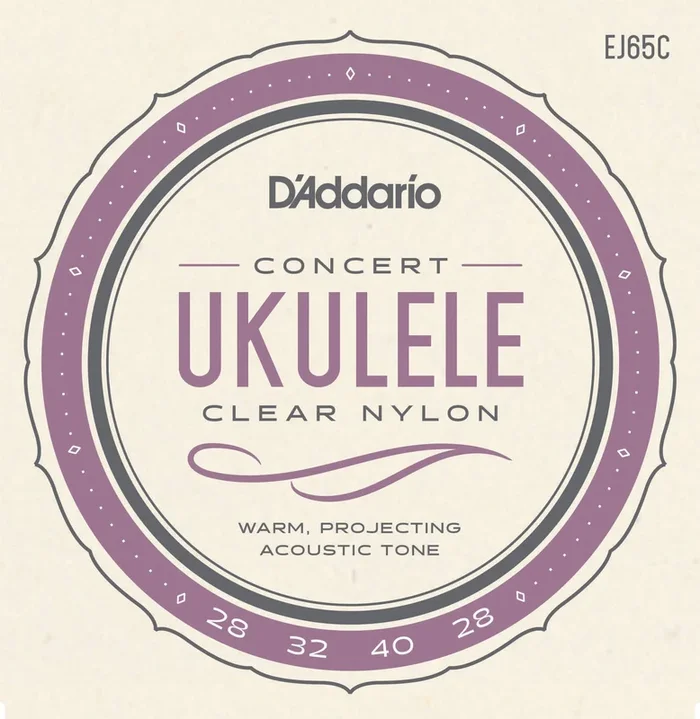 D’Addario EJ65C Pro-Arté Custom Extruded NylonUkulele Strings, Concert
