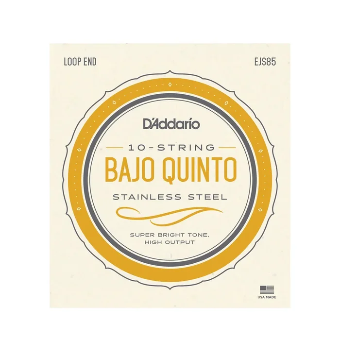 D’Addario EJS85 Bajo Quinto Stainless Steel Strings