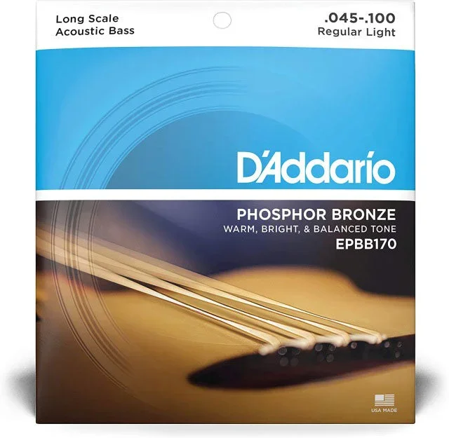 D’addario EPBB170 45-100 Acoustic Bass Strings Phosphor Bronze