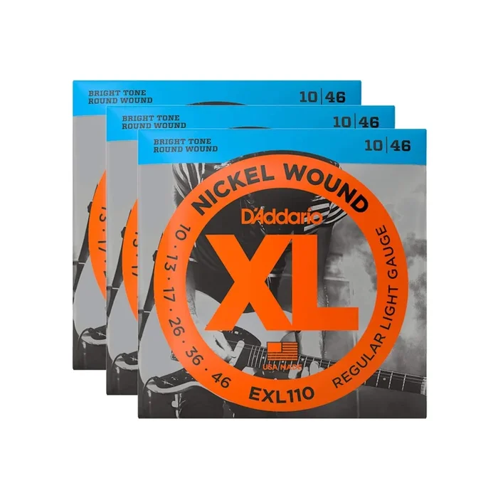 D’Addario EXL110 Electric 10-46 3 Pack Bundle