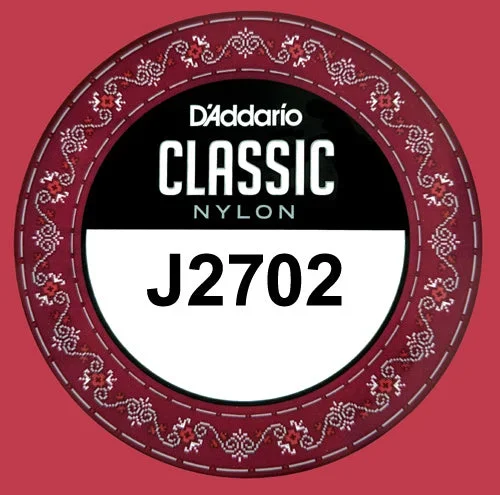 D’Addario J2702 Student Nylon Classical Guitar Single String, Normal Tension, Second String
