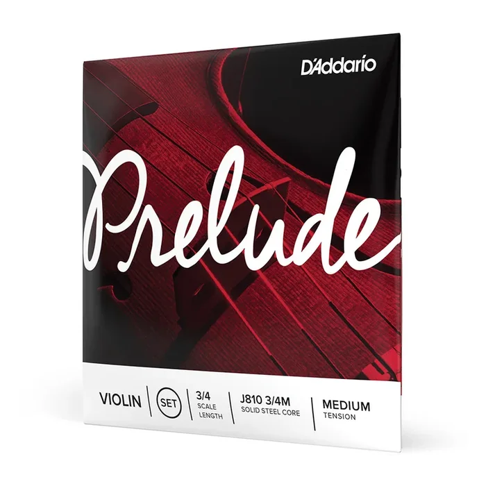D’Addario J810 3/4M Prelude Violin String Set Medium Tension