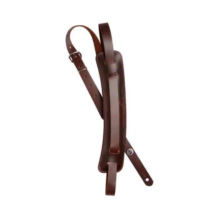 D’Addario John Lennon Signature Strap – Brown Leather w/Pad