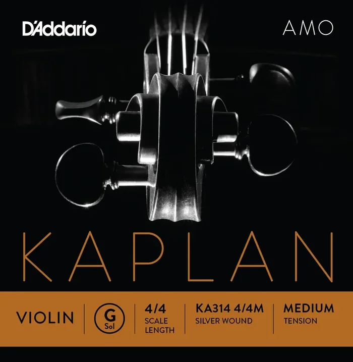 D’Addario Kaplan Amo Violin G String, 4/4 Scale, Medium Tension