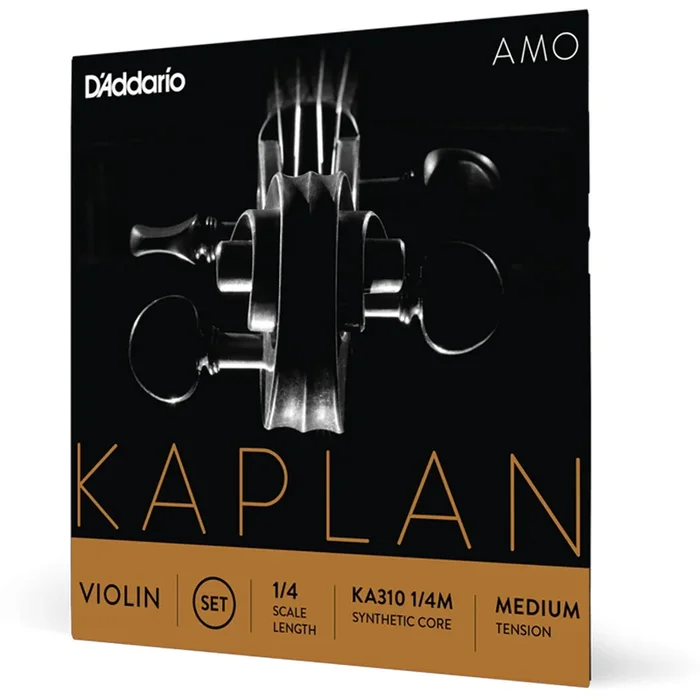 D’Addario Kaplan Amo Violin String Set, 1/4 Scale, Medium Tension