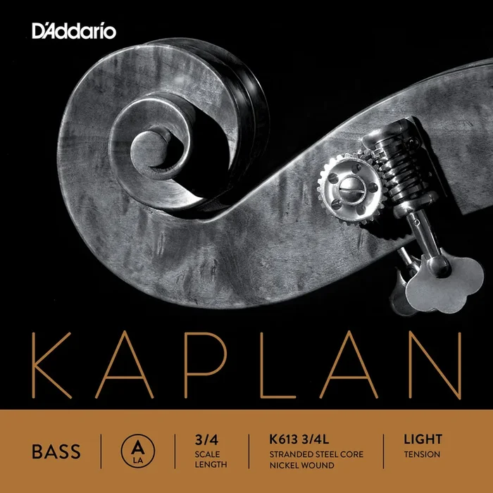 D’Addario Kaplan Bass Single A String, 3/4 Scale, Light Tension