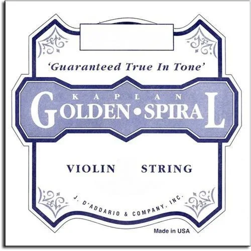 D’Addario Kaplan Golden Spiral Solo violin E string, light, ball-end