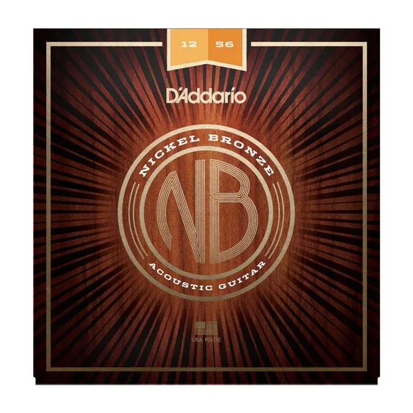 D’Addario Nickel Bronze Acoustic Guitar Strings, Light Top/Med Bottom